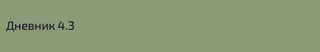 Дневник 4.3